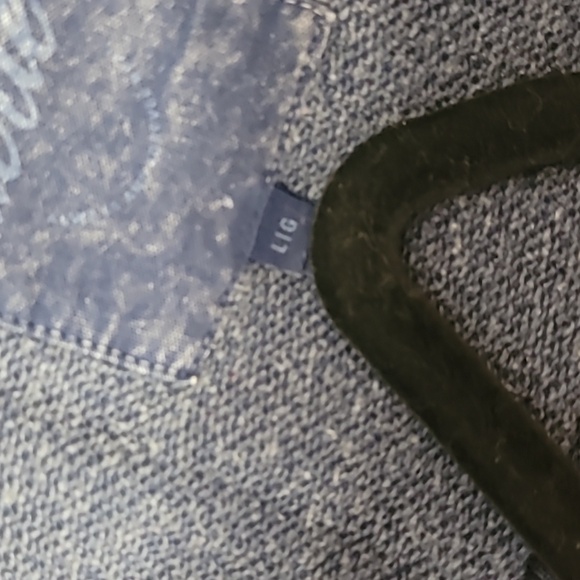 Aerie Navy V-neck Distressed Look Slouchy Comfy Sweatshirt Size L - Picture 4 of 7